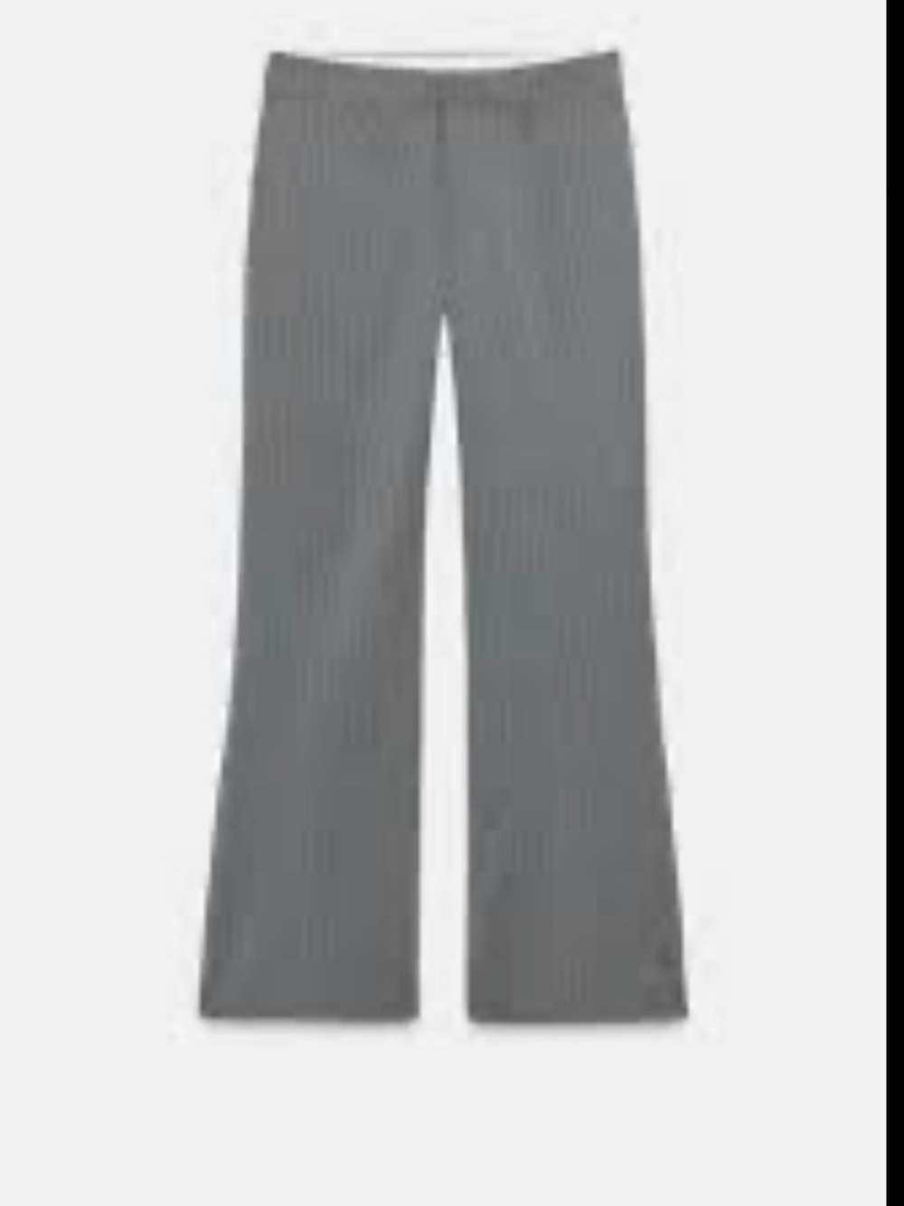 NWT Zara Grey High-Waisted Flare Dress Pants Size S